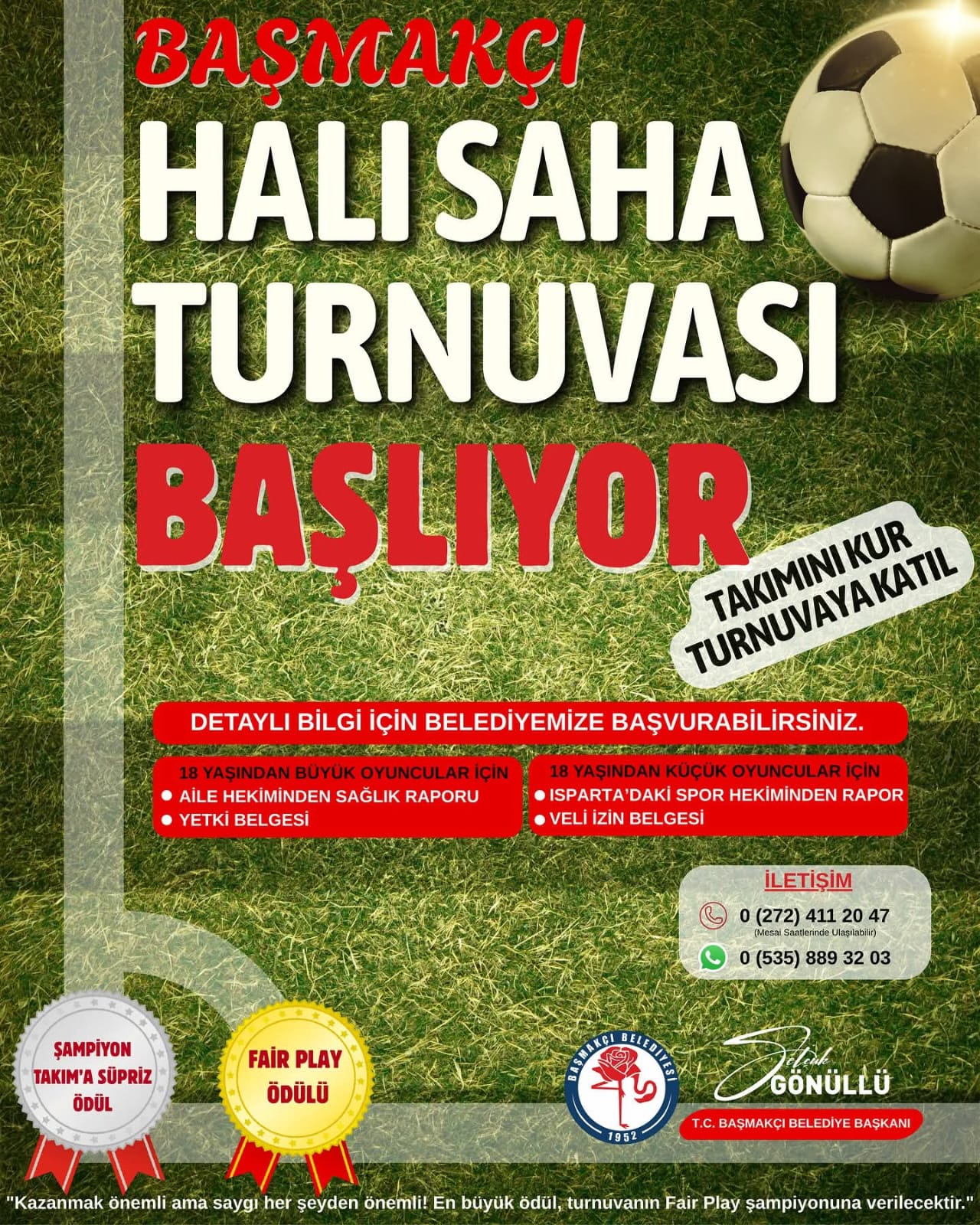 Başmakçı Halı Saha Turnuvası