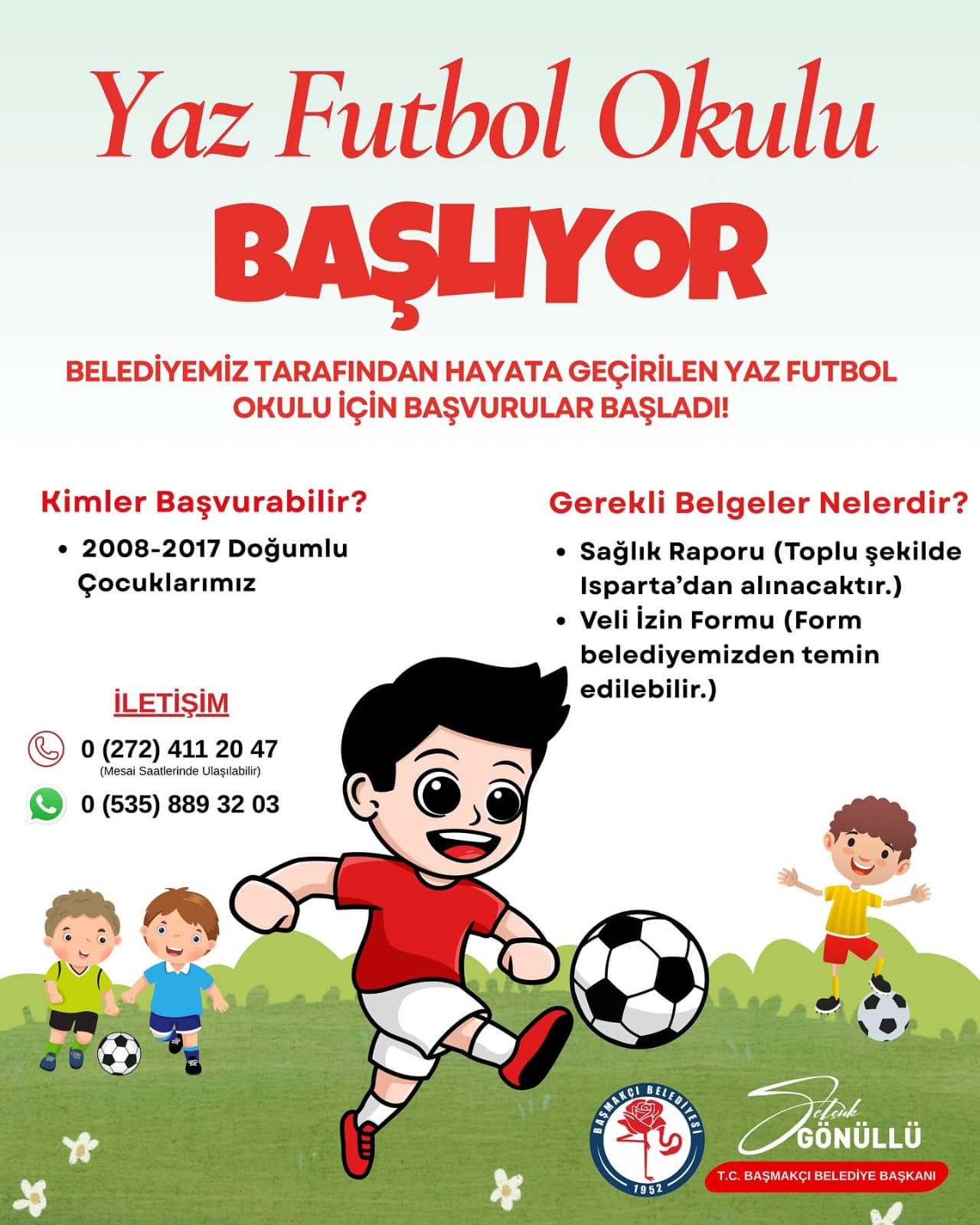 Yaz Futbol Okulu Başlıyor 