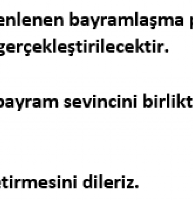 BAYRAMLAŞMA 